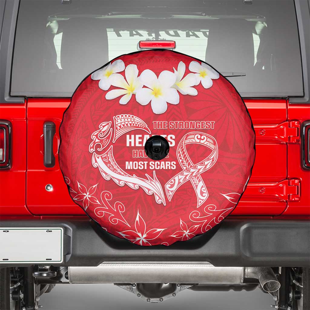 Heart Health Awareness Spare Tire Cover Polynesian Red Ribbon LT05 - Polynesian Pride