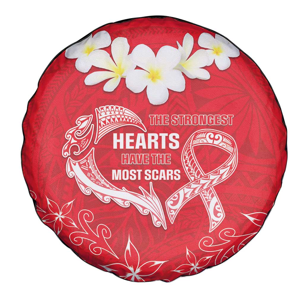 Heart Health Awareness Spare Tire Cover Polynesian Red Ribbon LT05 - Polynesian Pride
