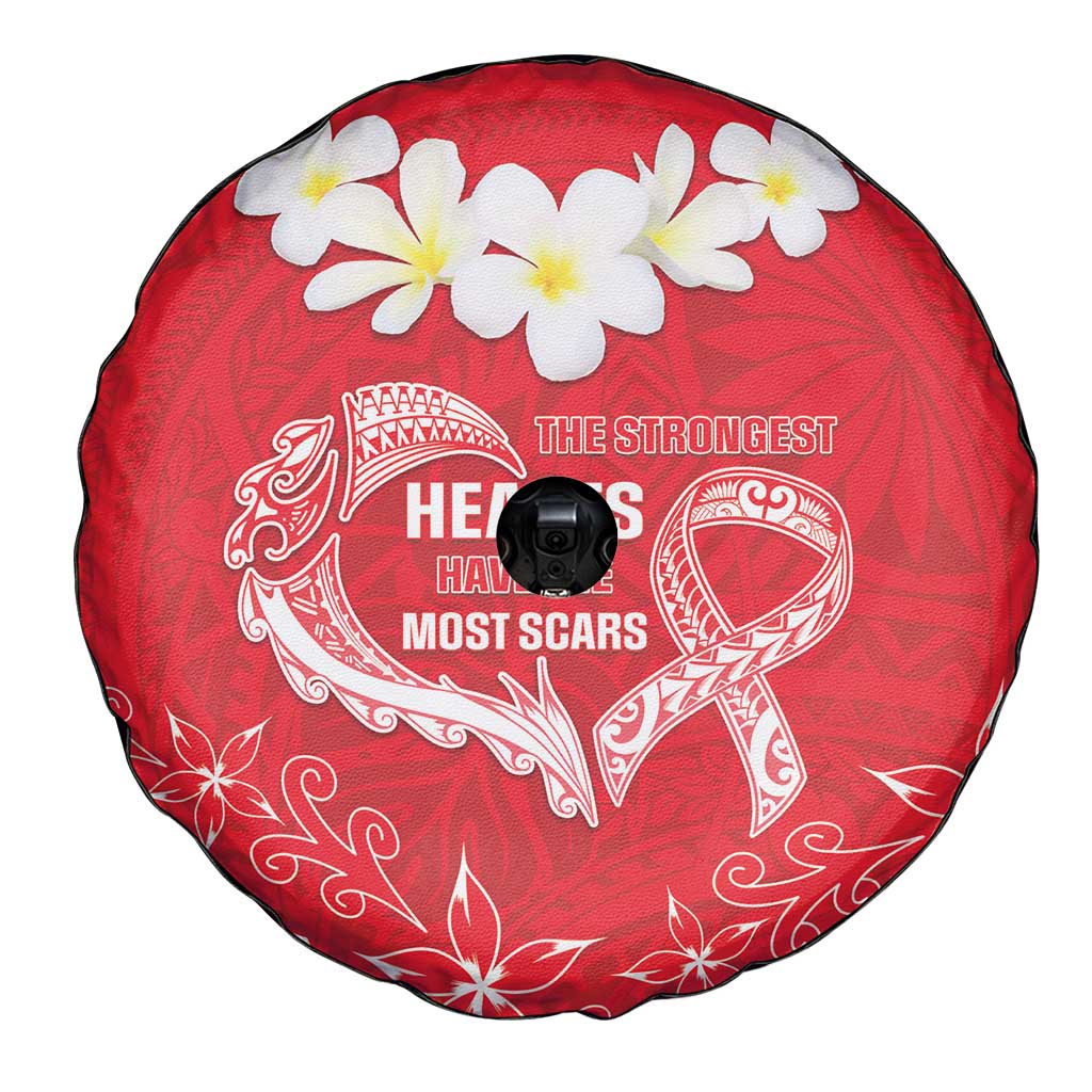 Heart Health Awareness Spare Tire Cover Polynesian Red Ribbon LT05 - Polynesian Pride