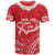 Heart Health Awareness T Shirt Polynesian Red Ribbon