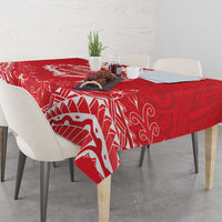 Heart Health Awareness Tablecloth Polynesian Red Ribbon LT05 - Polynesian Pride