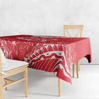 Heart Health Awareness Tablecloth Polynesian Red Ribbon LT05 - Polynesian Pride