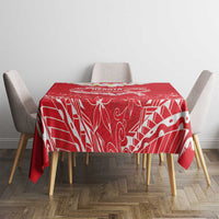 Heart Health Awareness Tablecloth Polynesian Red Ribbon LT05 - Polynesian Pride