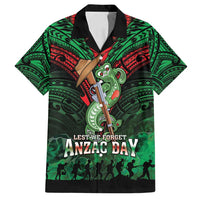 New Zealand ANZAC Day Family Matching Long Sleeve Bodycon Dress and Hawaiian Shirt Aotearoa Hei Tiki