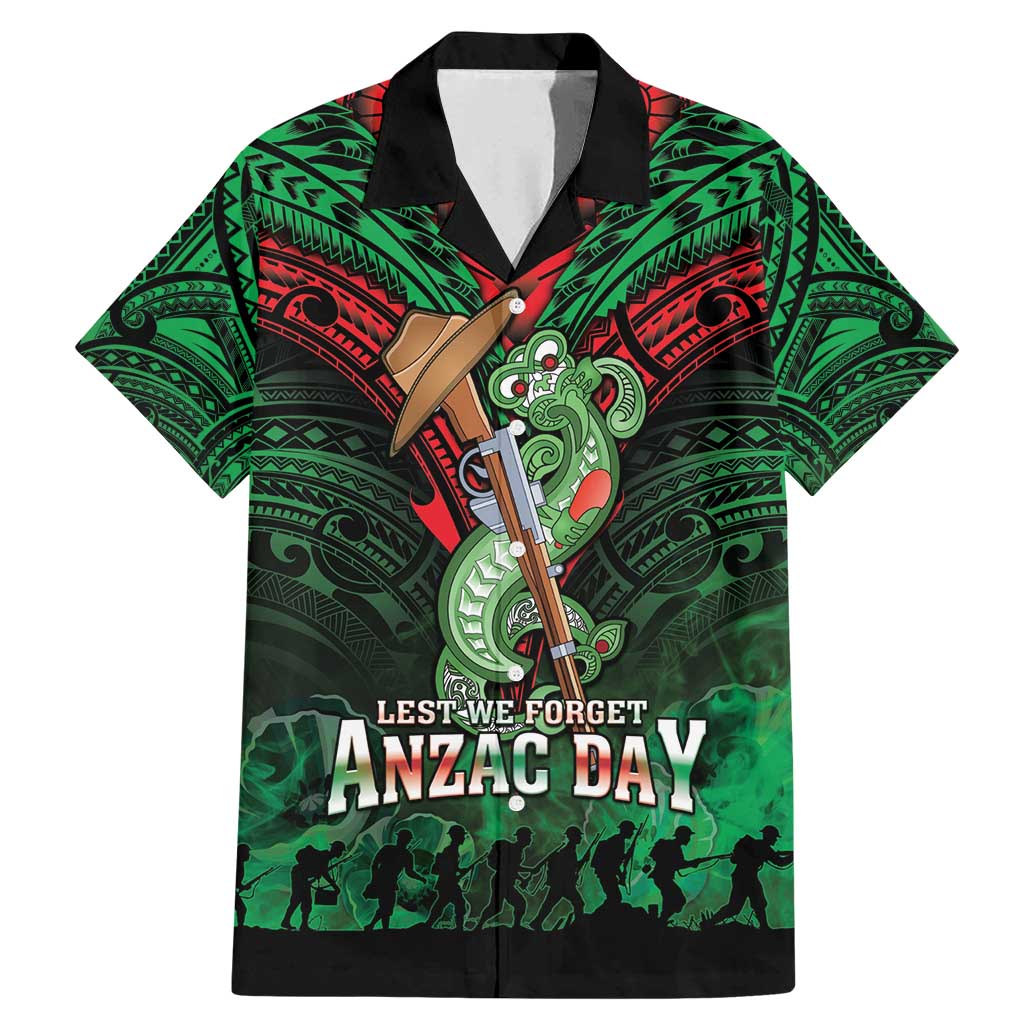 New Zealand ANZAC Day Family Matching Mermaid Dress and Hawaiian Shirt Aotearoa Hei Tiki