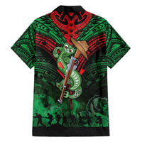 New Zealand ANZAC Day Family Matching Summer Maxi Dress and Hawaiian Shirt Aotearoa Hei Tiki