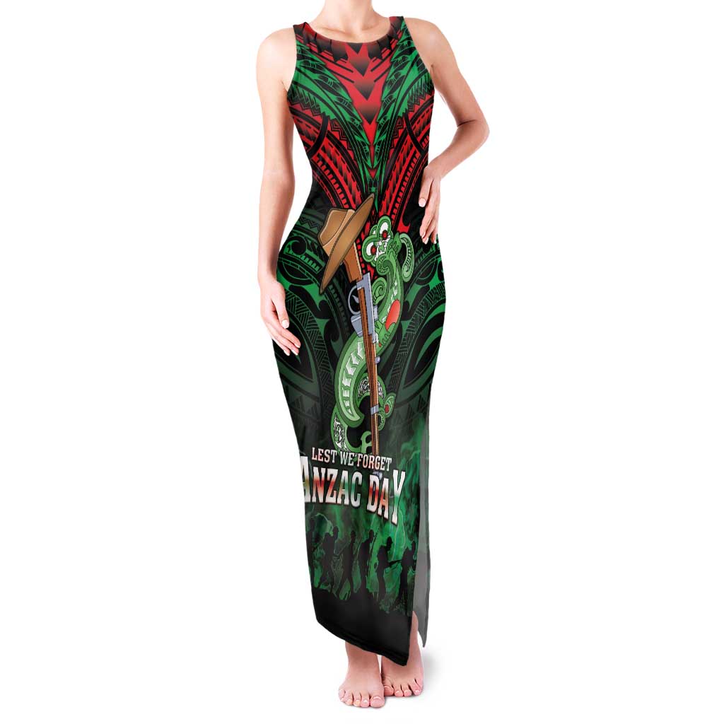 New Zealand ANZAC Day Family Matching Tank Maxi Dress and Hawaiian Shirt Aotearoa Hei Tiki