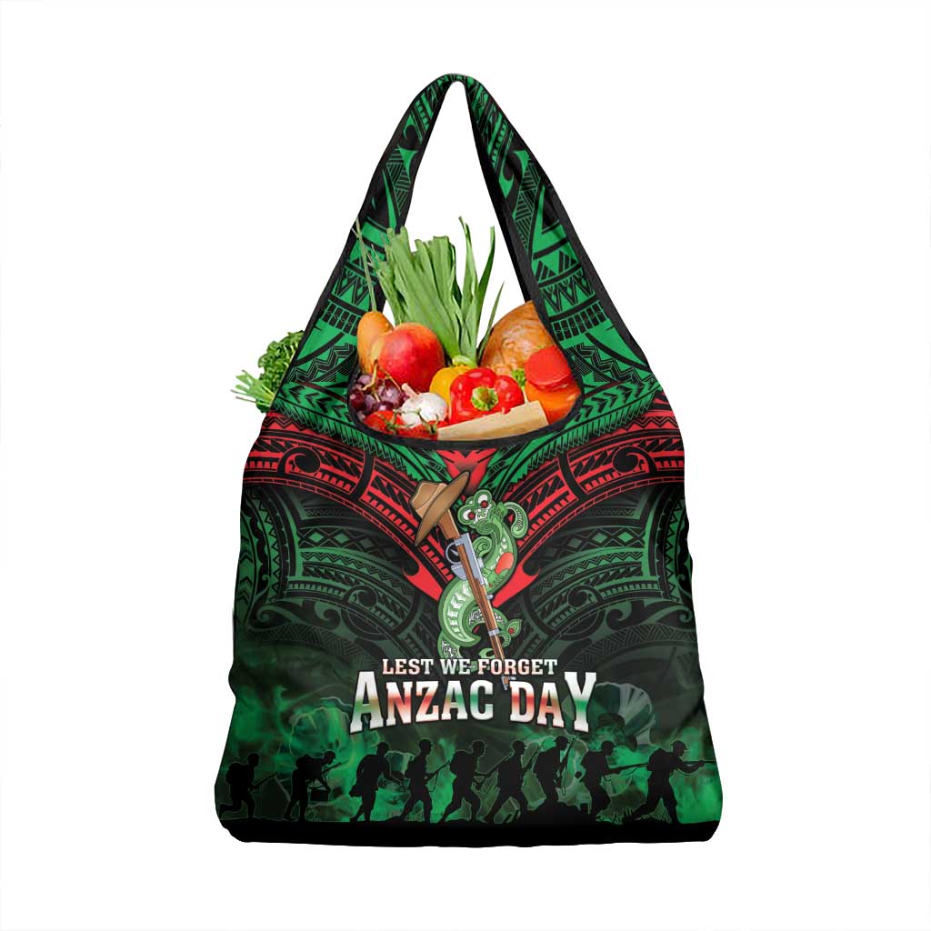 New Zealand ANZAC Day Grocery Bag Aotearoa Hei Tiki LT05 1-pack One Size Green - Polynesian Pride