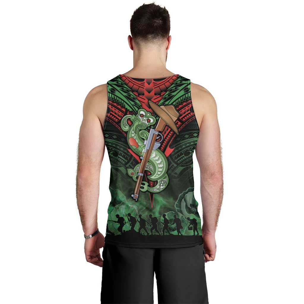 New Zealand ANZAC Day Men Tank Top Aotearoa Hei Tiki LT05 - Polynesian Pride