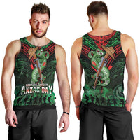 New Zealand ANZAC Day Men Tank Top Aotearoa Hei Tiki LT05 - Polynesian Pride