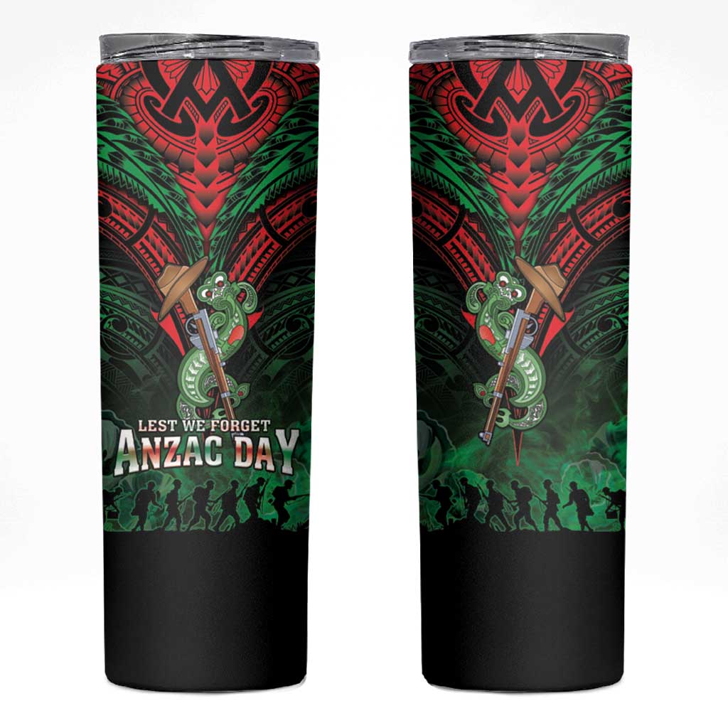 New Zealand ANZAC Day Skinny Tumbler Aotearoa Hei Tiki