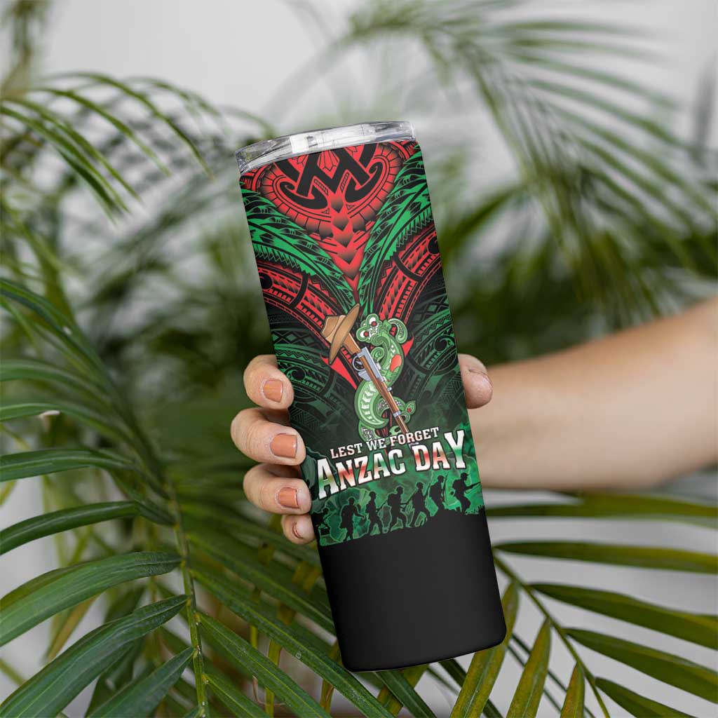 New Zealand ANZAC Day Skinny Tumbler Aotearoa Hei Tiki