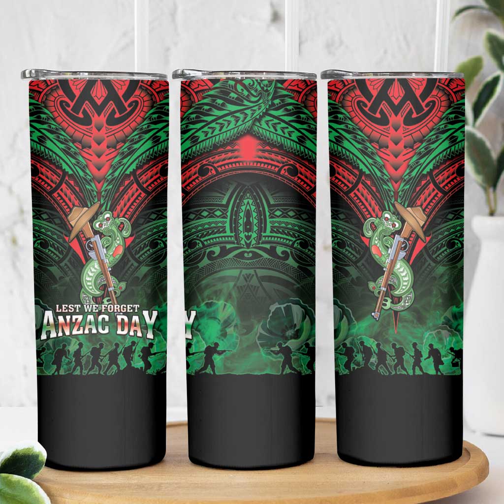 New Zealand ANZAC Day Skinny Tumbler Aotearoa Hei Tiki