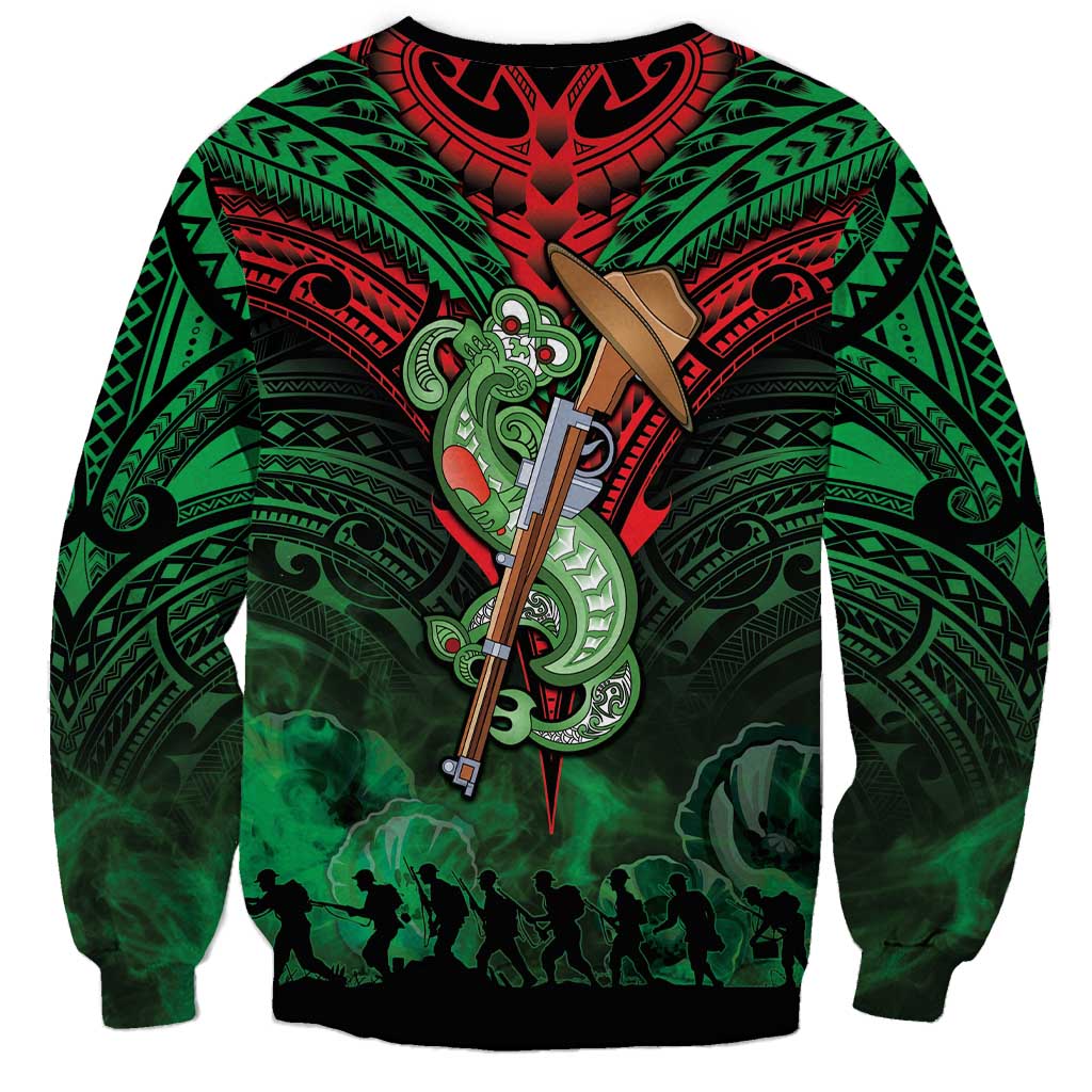 New Zealand ANZAC Day Sweatshirt Aotearoa Hei Tiki LT05 - Polynesian Pride