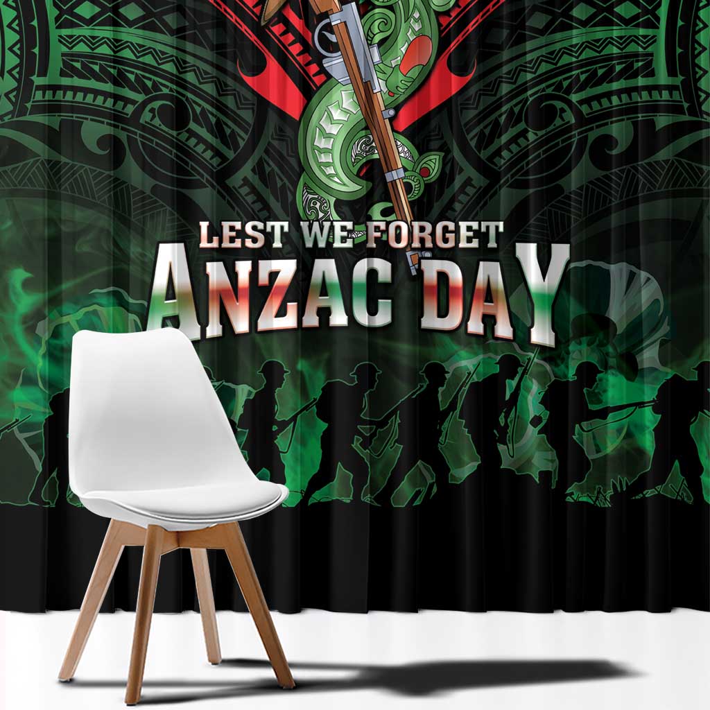 New Zealand ANZAC Day Window Curtain Aotearoa Hei Tiki LT05 - Polynesian Pride