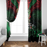 New Zealand ANZAC Day Window Curtain Aotearoa Hei Tiki LT05 - Polynesian Pride