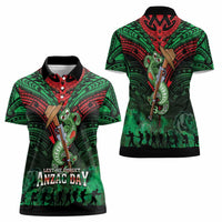 New Zealand ANZAC Day Women Polo Shirt Aotearoa Hei Tiki