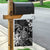 Hawaii King Kamehameha Day Garden Flag Polynesian Pattern Mix Hibiscus Black