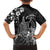 Hawaii King Kamehameha Day Kid Hawaiian Shirt Polynesian Pattern Mix Hibiscus Black