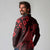 Hawaii King Kamehameha Day Long Sleeve Polo Shirt Polynesian Pattern Mix Hibiscus Red
