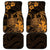 Hawaii King Kamehameha Day Car Mats Polynesian Pattern Mix Hibiscus Gold