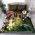 Hawaii King Kamehameha Day Bedding Set Polynesian Pattern Mix Hibiscus Reggae