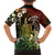 Hawaii King Kamehameha Day Family Matching Off Shoulder Short Dress and Hawaiian Shirt Polynesian Pattern Mix Hibiscus Reggae