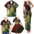 Hawaii King Kamehameha Day Family Matching Tank Maxi Dress and Hawaiian Shirt Polynesian Pattern Mix Hibiscus Reggae