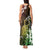 Hawaii King Kamehameha Day Tank Maxi Dress Polynesian Pattern Mix Hibiscus Reggae