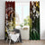 Hawaii King Kamehameha Day Window Curtain Polynesian Pattern Mix Hibiscus Reggae