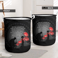 Cook Islands ANZAC Day Laundry Basket Soldier Silhouette Remembrance LT05 - Polynesian Pride