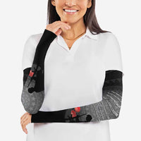 Cook Islands ANZAC Day Arm Sleeves Soldier Silhouette Remembrance LT05 - Polynesian Pride