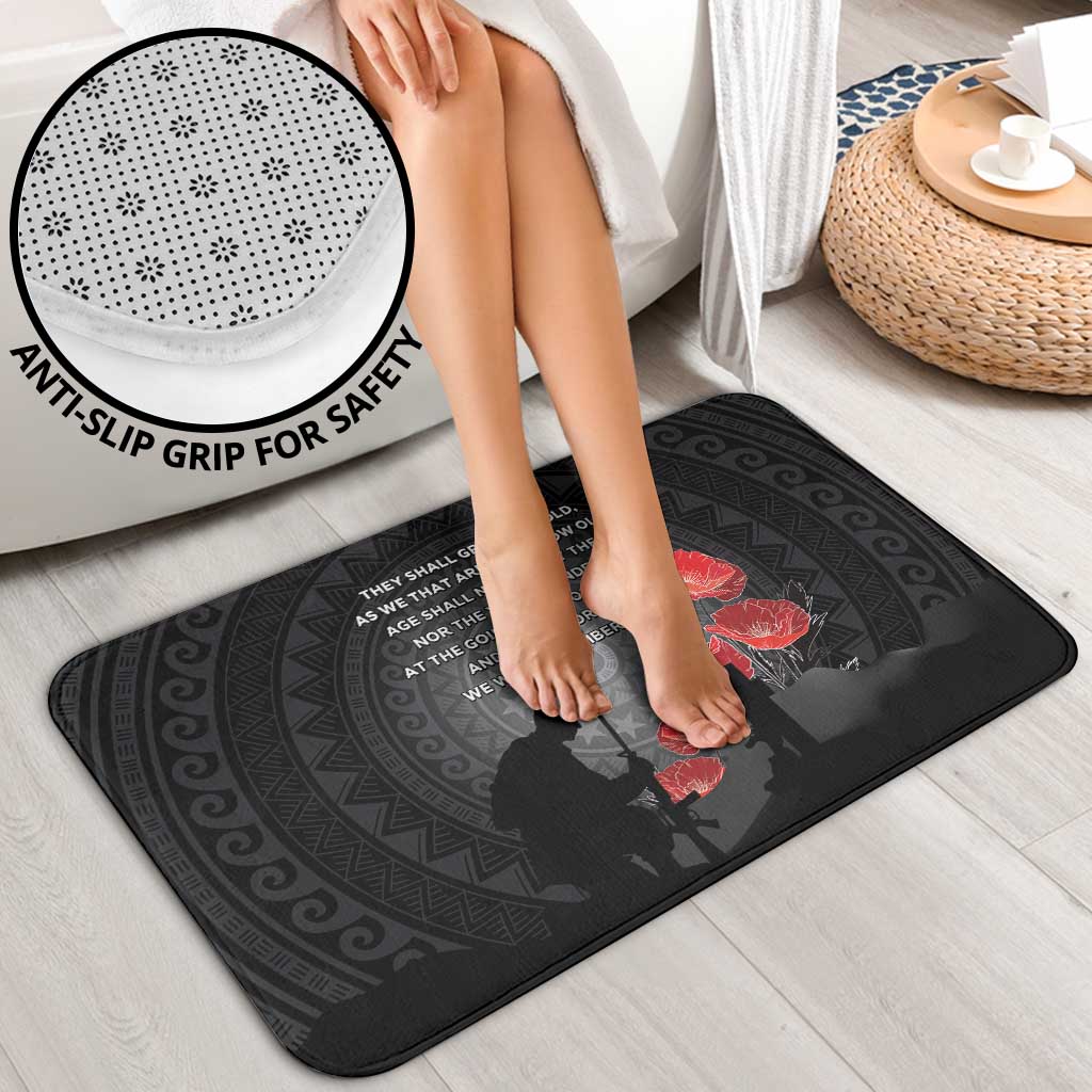 Cook Islands ANZAC Day Bathroom Set Soldier Silhouette Remembrance LT05 - Polynesian Pride