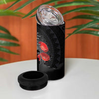 Cook Islands ANZAC Day 4 in 1 Can Cooler Tumbler Soldier Silhouette Remembrance LT05 - Polynesian Pride