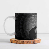 Cook Islands ANZAC Day Ceramic Mug Soldier Silhouette Remembrance LT05 Black - Polynesian Pride