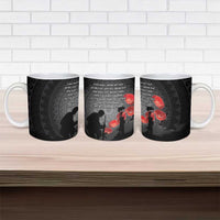 Cook Islands ANZAC Day Ceramic Mug Soldier Silhouette Remembrance LT05 - Polynesian Pride