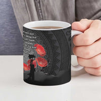 Cook Islands ANZAC Day Ceramic Mug Soldier Silhouette Remembrance LT05 - Polynesian Pride