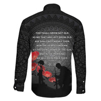 Cook Islands ANZAC Day Family Matching Off Shoulder Short Dress and Hawaiian Shirt Soldier Silhouette Remembrance