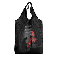 Cook Islands ANZAC Day Grocery Bag Soldier Silhouette Remembrance LT05 - Polynesian Pride