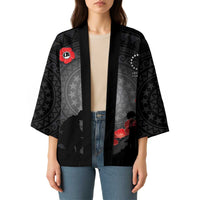 Cook Islands ANZAC Day Kimono Soldier Silhouette Remembrance LT05 - Polynesian Pride