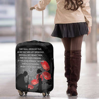 Cook Islands ANZAC Day Luggage Cover Soldier Silhouette Remembrance LT05 - Polynesian Pride