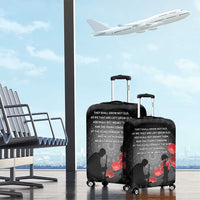 Cook Islands ANZAC Day Luggage Cover Soldier Silhouette Remembrance LT05 - Polynesian Pride