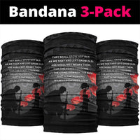 Cook Islands ANZAC Day Neck Gaiter Soldier Silhouette Remembrance LT05 package One Size: 25*50cm Black - Polynesian Pride
