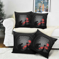 Cook Islands ANZAC Day Pillow Cover Soldier Silhouette Remembrance LT05 - Polynesian Pride