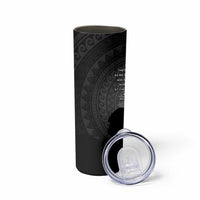 Cook Islands ANZAC Day Skinny Tumbler Soldier Silhouette Remembrance LT05 - Polynesian Pride