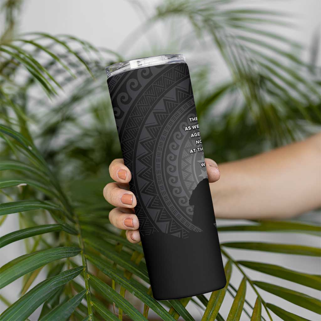 Cook Islands ANZAC Day Skinny Tumbler Soldier Silhouette Remembrance LT05 - Polynesian Pride