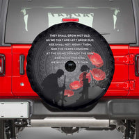 Cook Islands ANZAC Day Spare Tire Cover Soldier Silhouette Remembrance LT05 - Polynesian Pride