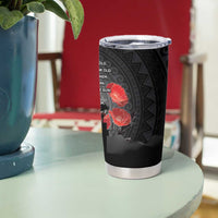 Cook Islands ANZAC Day Tumbler Cup Soldier Silhouette Remembrance LT05 - Polynesian Pride