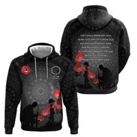 Cook Islands ANZAC Day Zip Hoodie Soldier Silhouette Remembrance LT05 - Polynesian Pride