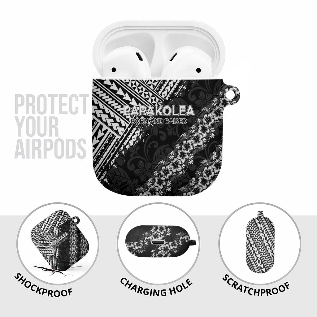 Hawaii Papakolea Born And Raised AirPods Case Hawaiian Tribal Pattern